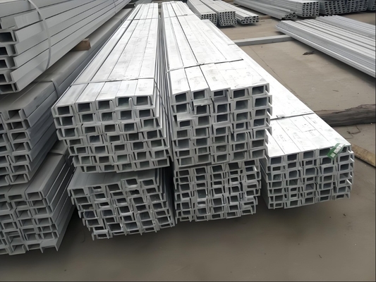 JIS Standard SS400 75x40x4x7mm U Channel Steel για μεταλλικό οικοδομικό υλικό 1-12m μήκος