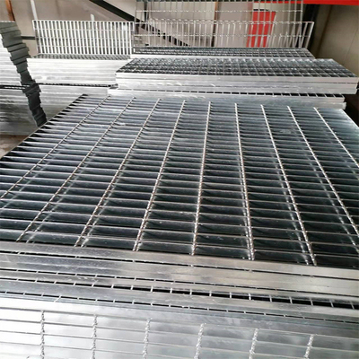 50 mm Cross Bar Pitch Metal Grating με ασημένιο φινίρισμα και αντι-διάβρωση