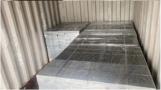 50 mm Cross Bar Pitch Stainless Steel Grating για καλύμματα αποχέτευσης και βιομηχανίες πεζοδρόμων